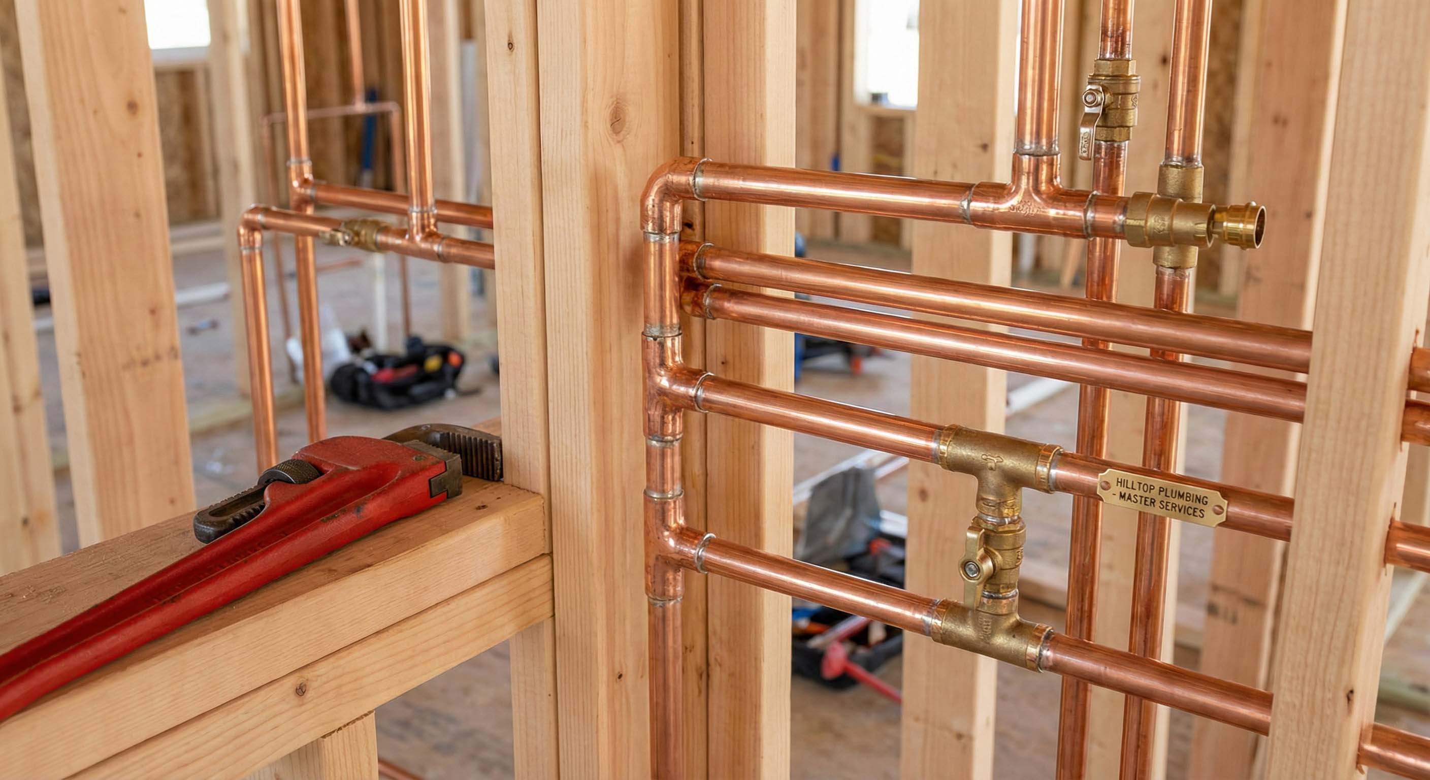 Professional plumbing tools and installation