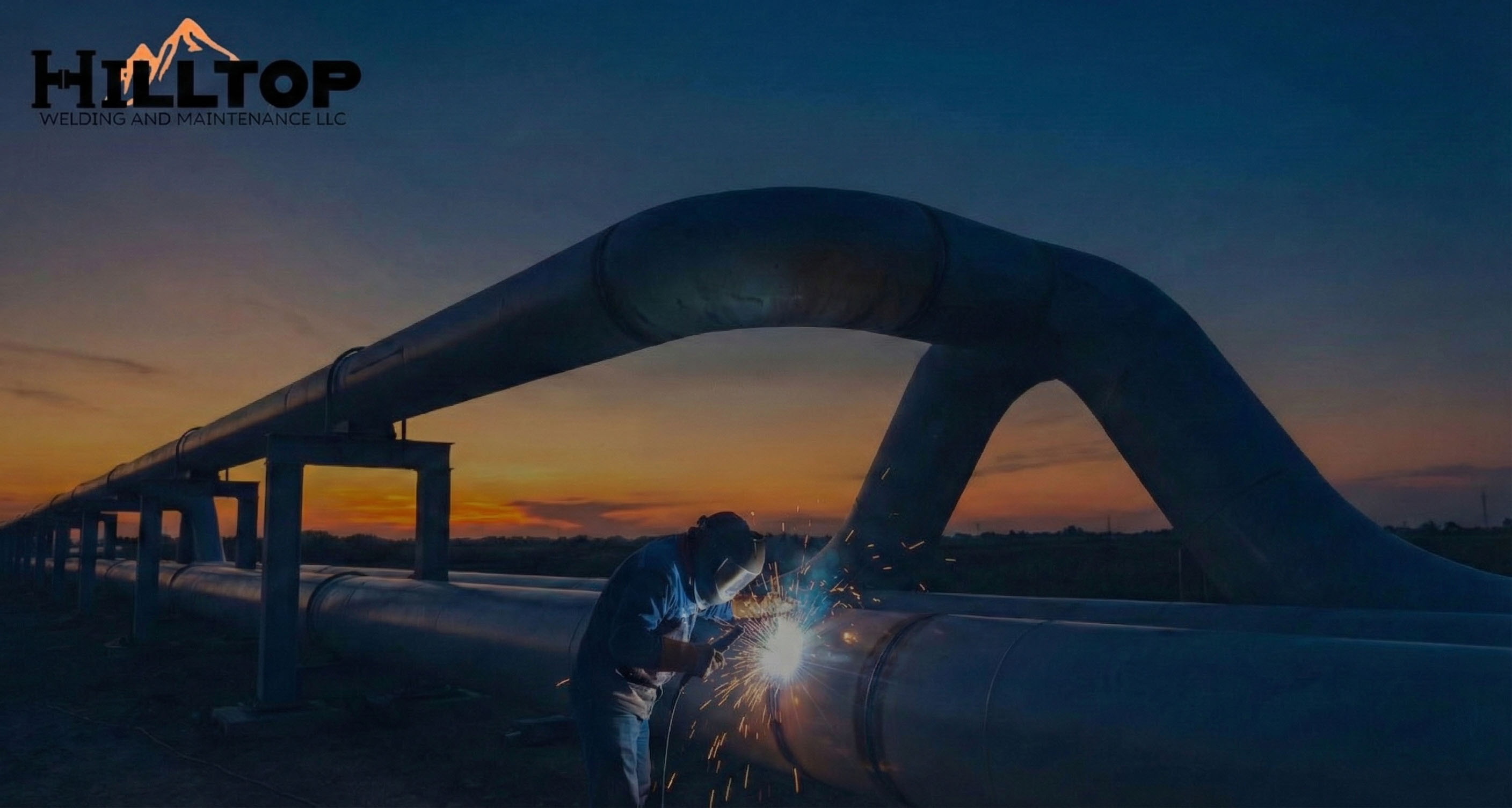 Abstract background with pipe and welding imagery