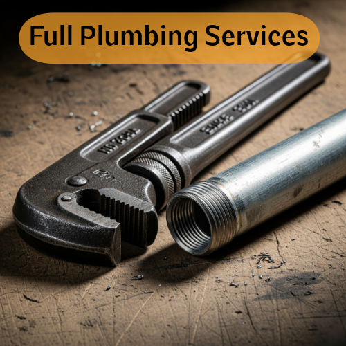A clean and professional plumbing installation with copper pipes.